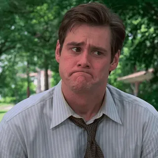 🙁 Jim Carrey actor, funny, face, expression telegram sticker