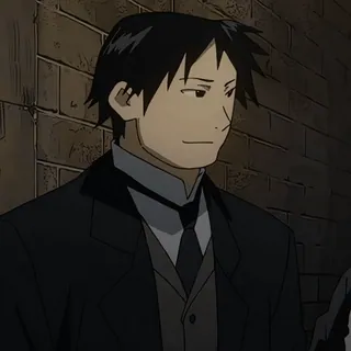 💙 Maes Hughes Fullmetal Alchemist Maes Hughes, Fullmetal Alchemist, anime, frown, anime man telegram sticker
