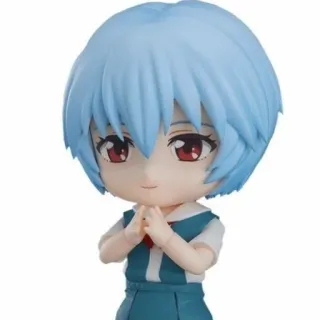 😡 Rei Ayanami Neon Genesis Evangelion Anime, Mangá, Chibi, Rei Ayanami, Neon Genesis Evangelion, Figura, Fofo, Boneca whatsapp sticker