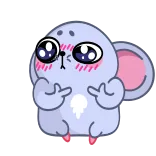 🤩 쥐, 만화, 가운데 손가락, 불쾌한, 제스처 telegram sticker