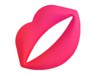 💋 bibir, ciuman, mulut, merah, glossy, kecantikan telegram sticker