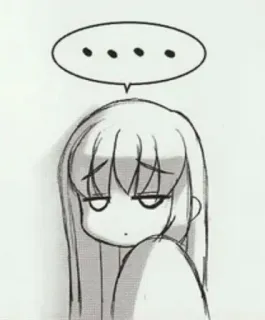 😶 ... Anime, Annoiato, Schizzo, Disegno, Manga telegram sticker