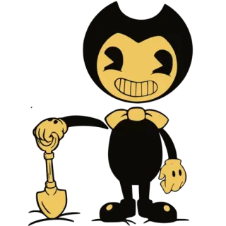 👷 Bendy Bendy and the Ink Machine Desenho animado, Video game, Terror, Pá, Monstro telegram sticker