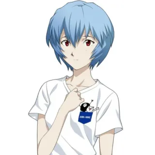 📓 Rei Ayanami Neon Genesis Evangelion EVA 01/02 Anime, Charakter, Rei Ayanami, Evangelion whatsapp sticker