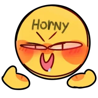 🥵 Horny 表情符号, 色情, 表情, 搞笑, 梗 telegram sticker