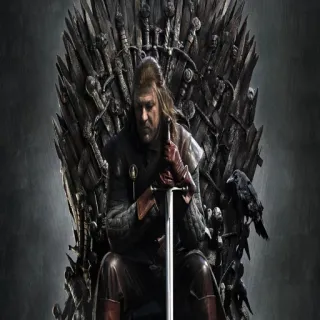 👑 Eddard Stark Game of Thrones Игра престолов, Эддард Старк, Железный трон, Фэнтези, Мечи, Трон, Сериал whatsapp sticker