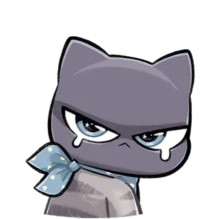 😒 고양이, 동물, 스티커, 만화, 귀여운, 슬픈 telegram sticker