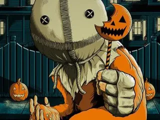 😌 Sam Trick 'r Treat terror, halloween, monstruo, espeluznante, truco o trato, sam, tenebroso whatsapp sticker