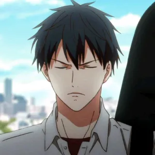 🗝 Anime, Cartoon, Figur, Manga, Porträt, Mann whatsapp sticker