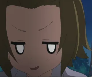 🌟 anime, face, expression, sarcastic, smug, cartoon telegram sticker