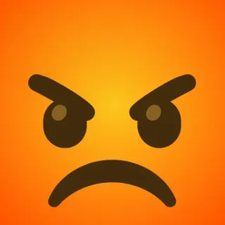 🤩 Emoji, Wütend, Gesicht, Ausdruck, Frustriert, Sauer, Verärgert whatsapp sticker