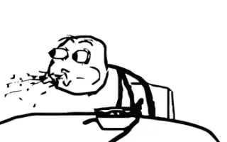 😯 meme, eating, stick figure, food, reaction telegram sticker