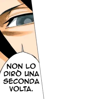 🤐 NON LO DIRÒ UNA SECONDA VOLTA. Manga, Anime, Włoski whatsapp sticker