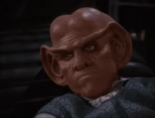 🙄 Quark Star Trek: Deep Space Nine สตาร์เทรค, ดีพสเปซไนน์, ควาร์ก, เฟอเรนกี, นิยายวิทยาศาสตร์, มนุษย์ต่างดาว telegram sticker