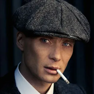 😒 Tommy Shelby Peaky Blinders Cillian Murphy, Tabak, Zigarette, Schauspieler, TV-Serie, Porträt telegram sticker