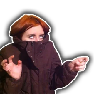 👻 человек, куртка, жуткий, ужасы telegram sticker