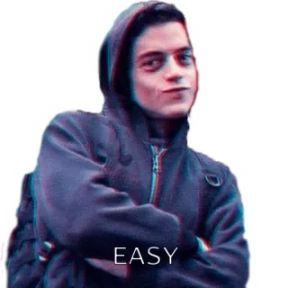 😛 EASY easy, meme, hoodie, casual telegram sticker