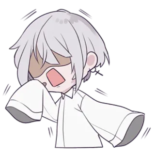 😱 Chibi, Anime, Cartoon, Huilend, Verdrietig, Emotie, Kawaii telegram sticker