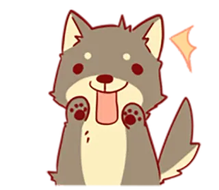 Tibi the Shiba Inu whatsapp stickers