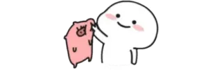 😋 cartoon, character, offensive gesture whatsapp sticker