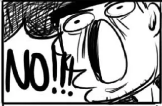 😡 NO!!! reaction, scream, exclamation, no, shock, frustration telegram sticker