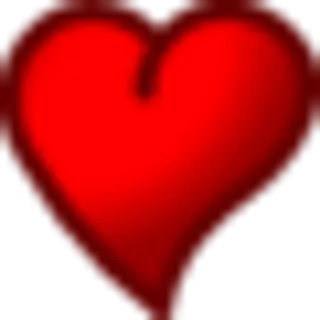❤️ heart, love, red, valentine, affection whatsapp sticker