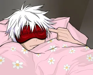 🖕 Bitch is sleeping środkowy palec, sen, łóżko, obraźliwy, kreskówka, niegrzeczny, gest whatsapp sticker