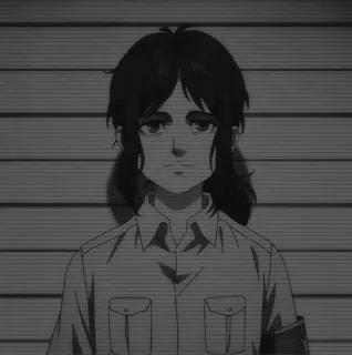 ❤️ Pieck Finger Attack on Titan アニメ, 進撃の巨人, ピーク・フィンガー, キャラクター telegram sticker