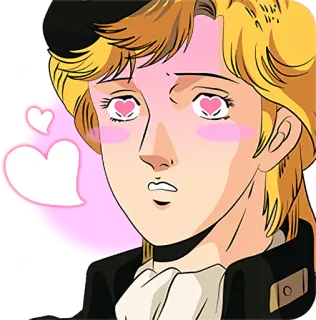 😍 Anime, Occhi a cuore, Amore, Romance, Cartone animato, Sticker telegram sticker