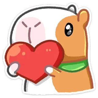 ❤️ Meerschweinchen, Herz, Liebe, Tier, süß whatsapp sticker