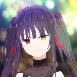 😏 Kurumi Tokisaki Date A Live อนิเมะ, ผู้หญิง, ตัวละคร, Date A Live, Kurumi Tokisaki whatsapp sticker