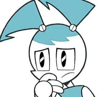 😐 Jenny Wakeman My Life as a Teenage Robot dessin animé, robot, Jenny Wakeman, Teenage Robot, Nickelodeon telegram sticker