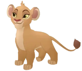 🙂 Kiara The Lion King Kiara, lion, lionne, animal, dessin animé, Le Roi Lion telegram sticker