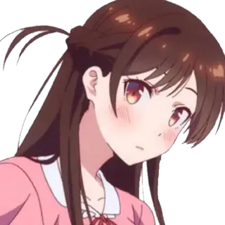 😕 Anime, Hoạt hình, Cô gái, Nhân vật, Dễ thương whatsapp sticker