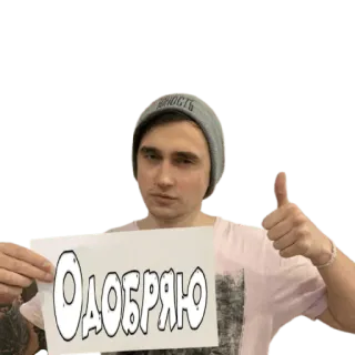 👍 Одобряю aprovar, russo, polegar para cima, positivo, aprovação telegram sticker
