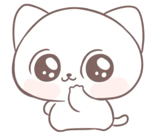 🐱 猫, 贴纸, 可爱, 卡哇伊, 动物, 卡通 telegram sticker