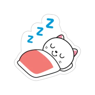 😴 ZZZ 猫, 睡眠, 眠り, 可愛い, zzz, 昼寝 telegram sticker