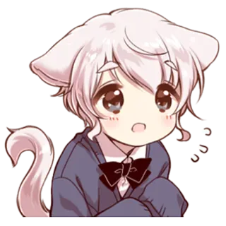 😓 Anime, Katze, Kawaii, Süß, Chibi, Manga, Katzenartig telegram sticker