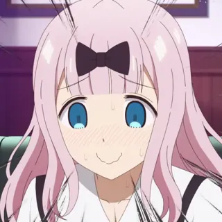 💜 Chika Fujiwara Kaguya-sama: Love Is War Аниме, Чика, Фудзивара, Кагуя-сама, Любовь это война, Мультфильм, Девушка telegram sticker
