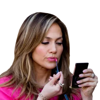 💄 Jennifer Lopez woman, lipstick, makeup, beauty, celebrity, portrait telegram sticker