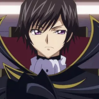 🥀 Lelouch Lamperouge Code Geass 애니메이션,  를르슈, 제로, 코드 기아스, 만화 telegram sticker
