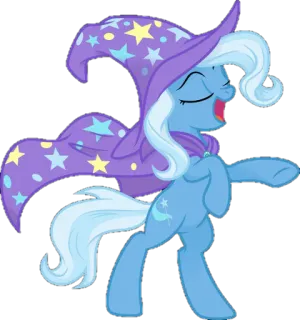 😊 Trixie Lulamoon My Little Pony Trixie Lulamoon, My Little Pony, Pony, Cartoon, Zauberer, Magier whatsapp sticker
