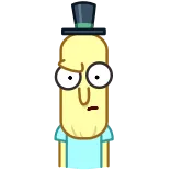 😤 Mr. Poopybutthole Rick and Morty Rick y Morty, Mr. Poopybutthole, Dibujos animados, Personaje, Pegatina telegram sticker