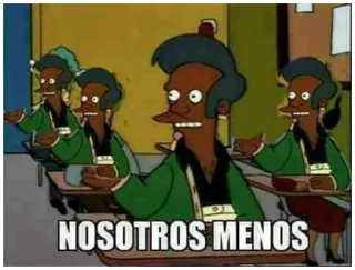 🤔 Apu Nahasapeemapetilon The Simpsons NOSOTROS MENOS simpsons, apu, cartoon, meme, humor, funny, nosotros menos telegram sticker