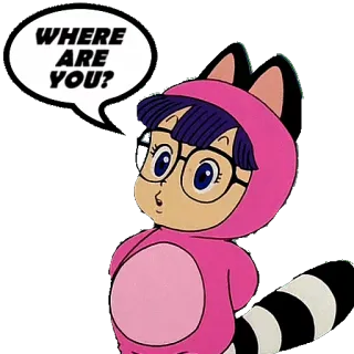 😼 WHERE ARE YOU? Anime, Desenho animado, Pergunta, Pesquisa, Fofo, Menina, Fantasia telegram sticker