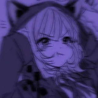 💓 动漫, 猫耳, 女孩, 漫画, 卡通, 角色 telegram sticker