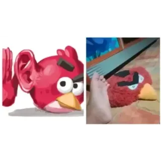 💅 Red Angry Birds whatsapp sticker