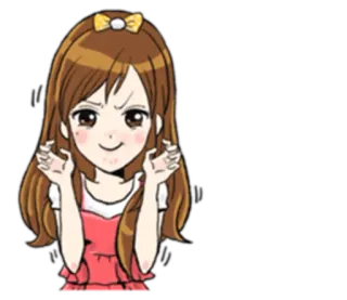 😼 anime, cartoon, woman, girl, illustration, character telegram sticker