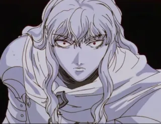 😡 Griffith Berserk anime, berserk, griffith, manga, knight telegram sticker
