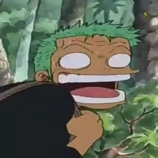 😵 Zoro One Piece Аниме, Смешные, Манга, Мультфильмы, Зорро, Ван Пис telegram sticker